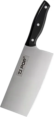 Miniatura 18 de TJ POP Cuchilla China de Chef, Cuchillo de Acero Inoxidable de 7.5 Pulgadas con Mango Ergonómico, Cuchillo de Cocina Ultra Afilado para Hogar