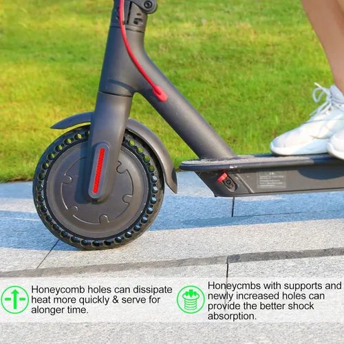 Miniatura 8 de BANGTING 2 neumáticos sólidos de 8.5 x 2 pulgadas para scooter eléctrico, neumático de 8 1/2 x 2 para Gotrax GXL V2/XR/APEX, repuesto de neumáticos