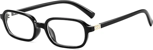 Miniatura 12 de FEISEDY Gafas de luz azul de moda rectangulares para mujer, marcos pequeños retro vintage, gafas de moda de los 90 cuadradas B0255