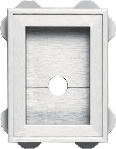 Miniatura 5 de Builders Edge 130130003001 1.3003E+11 bloque de utilidad envolvente, 3 x 4-3/4 pulgadas interior, 5 x 6-3/4 pulgadas dimensión exterior, blanco 001