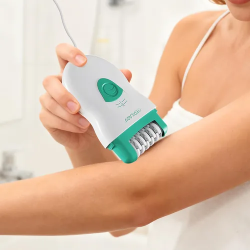 Miniatura 4 de Epilady Depiladora con cable de velocidad para mujer – Dispositivo de depilación de raíz de 40 discos de doble velocidad para piernas, axilas y zona