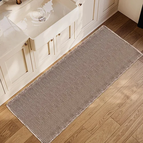 Miniatura 42 de ZALL - Tapete de baño de punto gofre beige, súper absorbente, antideslizante, color crema, 18 x 30 pulgadas, lavable a máquina, ultra suave
