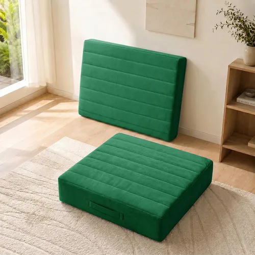 Miniatura 37 de JKMAX 2 Piezas Almohadas de Espuma de Alta Densidad para Piso - Almohadas Grandes Mejoradas para Asientos de Adultos - Cojín de Piso para Exteriores