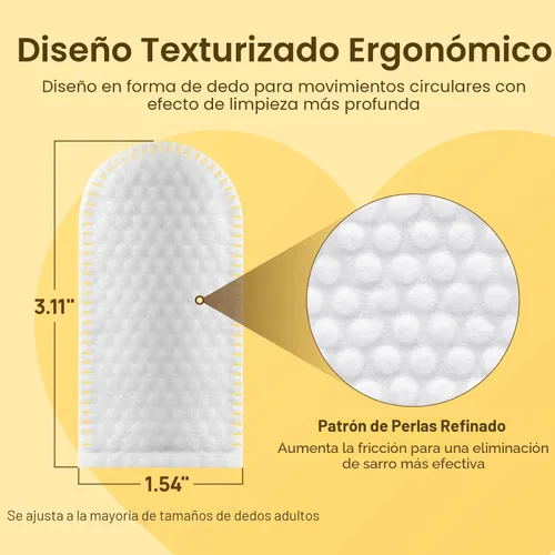 Miniatura 5 de HICC Pet Toallitas de limpieza de dientes para perros y gatos, elimina el mal aliento eliminando la placa y la acumulación de sarro, cepillo