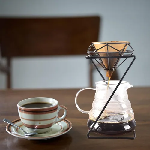 Miniatura 7 de Soporte de goteo para verter sobre el gotero, fabricante de filtro de café, soporte para taza de filtro, soporte para colador de té para cafetera