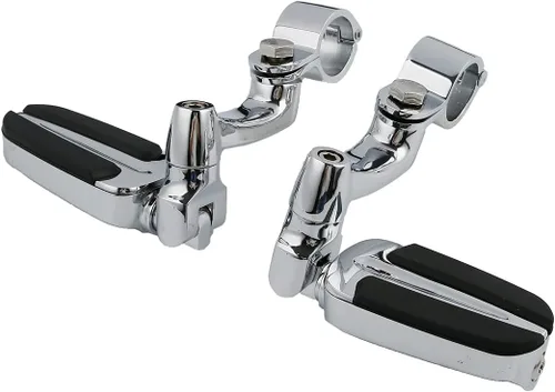 Miniatura 48 de TCT-MOTORPARTS Soportes de clavijas de pie de barra de carretera negro para Harley Touring 22/25/32/1.378 in