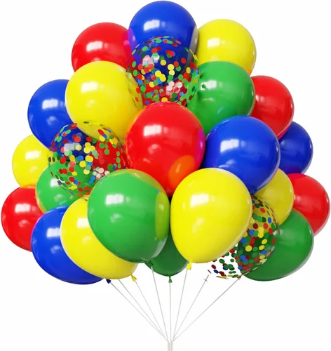 Miniatura 28 de Globos rojos y blancos, 67 globos de confeti rojo de 12 pulgadas y globos blancos para el día de la madre, día de San Valentín, cumpleaños, boda