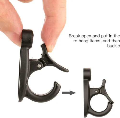 Miniatura 2 de GEZIDEA Ganchos para colgar luces, ganchos de luces de cadena, ganchos de rosca para colgar luces de cadena y alambre, plantas, campanillas