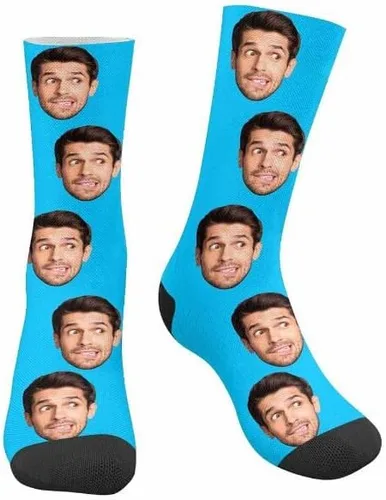 Miniatura 2 de D-Story Custom your face - Calcetines suaves para mujeres y hombres 15.35", personalizables