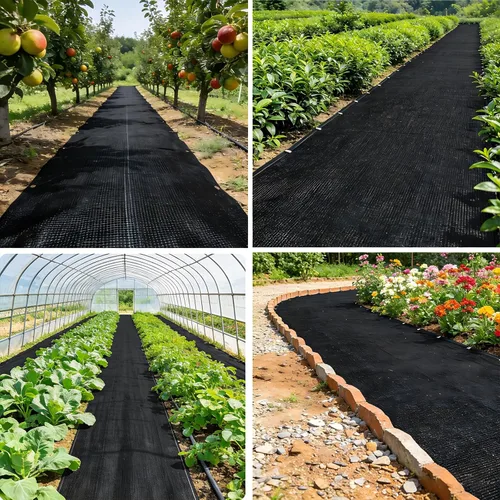 Miniatura 6 de Tela de barrera contra malezas resistente de 3 x 100 pies, tela de paisaje con 40 grapas en forma de U y tijeras de jardín, cubierta de suelo
