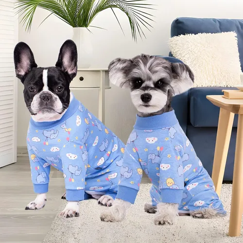 Traje de recuperación de cirugía para perros, mameluco para cirugía hembra, perros machos, pijamas de manga larga, mameluco para perros pequeños,