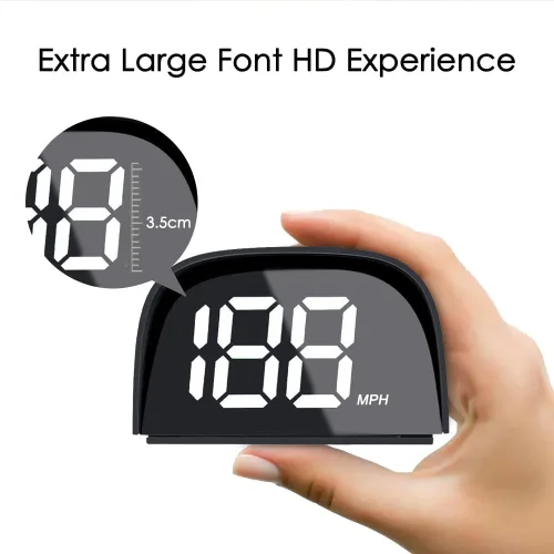 Miniatura 6 de VJOYCAR P20 - Velocímetro de coche GPS Hud Head Up, medidor de velocidad digital MPH para coches, camiones, motocicletas, bicicletas, ATV, SUV