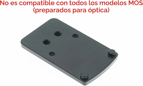 Miniatura 4 de DPP Titanium Montura de riel de mira trasera compatible con Glock Trijicon RMR/SRO y Holosun 407C/507C/508T (aluminio)