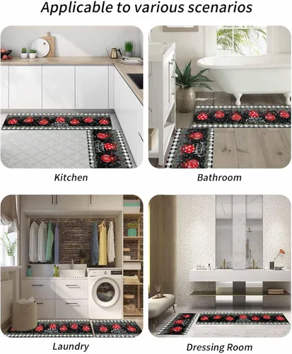 Miniatura 6 de Tapete de baño de bola de Navidad para bañera, antideslizante, de secado rápido y absorbente, tierra de diatomeas, fregadero de ducha, tapete