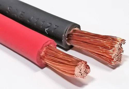 Miniatura 2 de Cable AC/DC calibre 6 6 AWG, cable flexible de cobre puro, cable flexible - automóvil, inversor, RV, camiones (10 pies negro + 10 pies rojo)