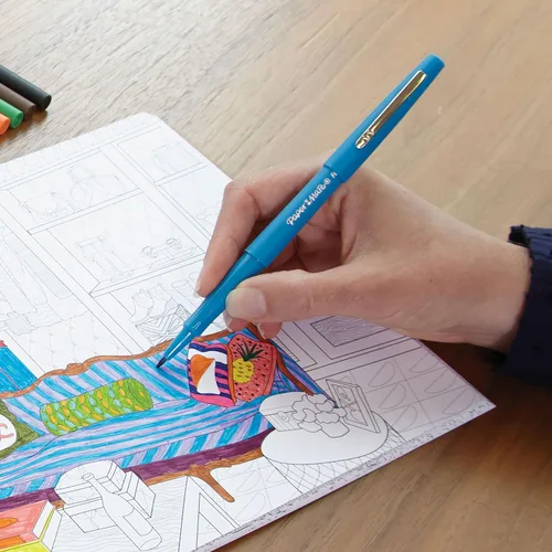Miniatura 5 de Paper Mate Flair rotuladores de punta de fieltro, punta media (0.028 pulgadas / 0.7 mm), colores tropicales y clásicos, 12