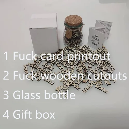 Miniatura 4 de Fuc ks to Give Jar - Regala un regalo de broma en una botella para cumpleaños, Navidad, ocasiones divertidas, amigo o aniversario (7 onzas)