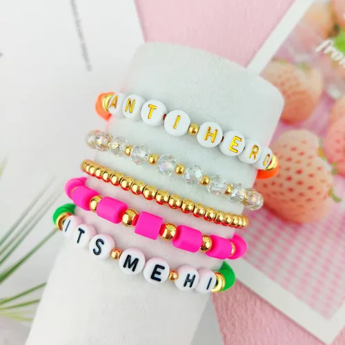 Miniatura 3 de LELEAN Juego de 10 pulseras de la amistad de Taylor, Eras 1989 Red Tour Lover Swifti, pulseras Preppy Party Outfits Accesorios Taylor Concierto Set