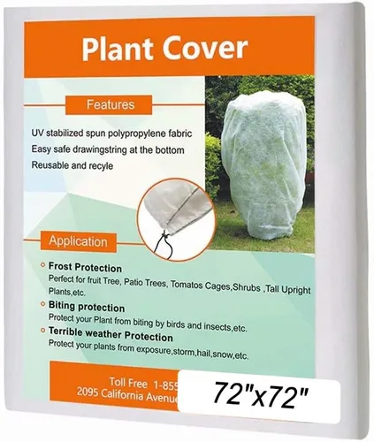 Miniatura 18 de Agfabric Warm Worth Frost Blanket - Chaqueta para arbustos de 0.95 oz 84" x 72", cubierta rectangular para plantas para protección contra heladas