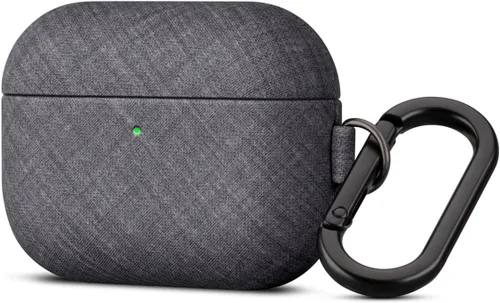 Miniatura 7 de Haobobro Funda de piel para AirPods Pro 3, piel seleccionada respetuosa con la piel, con textura de fibra de carbono, hecha a mano, funda rígida