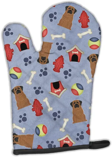 Miniatura 84 de Caroline's Treasures BB2732OVMT Dog House Collection Border Collie - Guante de horno grueso resistente al calor para sartenes calientes y horno