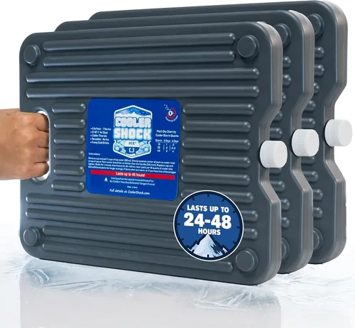 Miniatura 12 de Cooler Shock Paquetes de Hielo - Reutilizables, Premium, Paquete Grande y Set de Almuerzo para Uso a Largo Plazo - Se Enfría Más Rápido que el Hielo