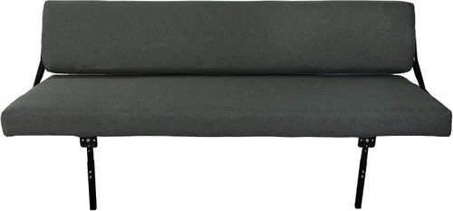 Miniatura 5 de RecPro Sofá de montaje en pared de 60 pulgadas con patas ajustables en tela, sofá cama de caravana, muebles de caravana, cama de caravana, cama Sin