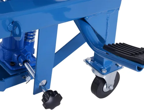 Miniatura 9 de DURHAND Motocicleta hidráulica de 300 libras Scissor Jack Lift Foot Step Wheels para pequeñas motos de suciedad