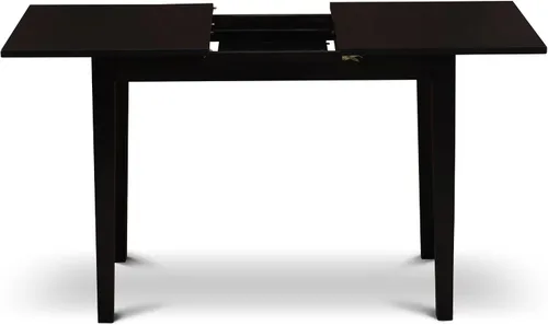 Miniatura 12 de East West Furniture NOAB5-BLK-06 - Juego de comedor de 5 piezas que incluye una mesa de comedor rectangular con hoja de mariposa y 4 sillas Parson