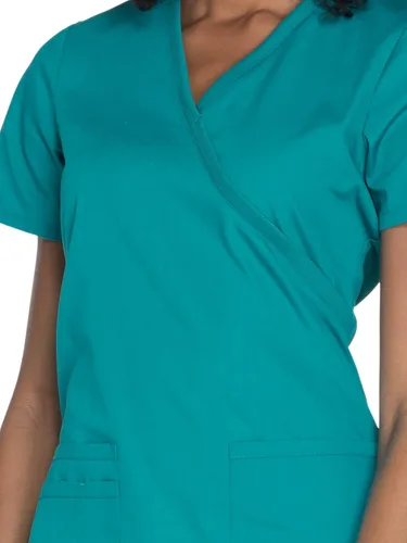 Miniatura 3 de Cherokee Women's Workwear Originals Mock Wrap Scrubs Shirt