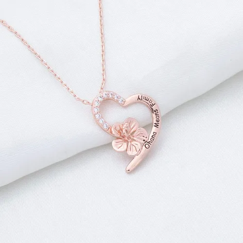 Miniatura 4 de FOTAP Ohana - Pulsera de flores de hibisco Ohana significa collar familiar OHANA Fans Jewelry BFF Jewelry