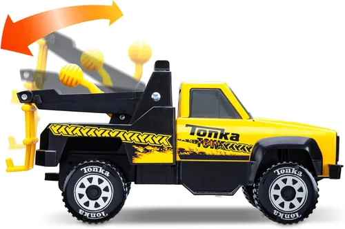 Miniatura 3 de Tonka Steel Classics Tow Truck - Camión de construcción de juguete, hecho de acero y plástico resistente, para niños y niñas de 3 años en adelante