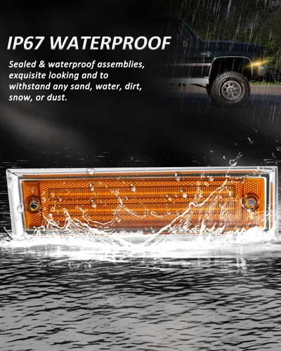 Miniatura 6 de Bestview Luces de posición laterales LED Compatibles con 1981-1991 Chevy C10 C20 C30 GMC C1500 C2500 Suburban Blazer Jimmy, lado del conductor