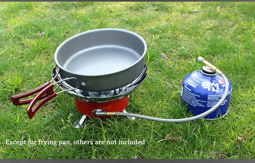 Miniatura 5 de Sartén mediana antiadherente de aleación de aluminio con mango plegable para acampar al aire libre picnic senderismo