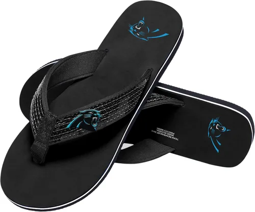 Miniatura 29 de FOCO Womens NFL Team Logo Sequin Strap Sandals Flip Flops