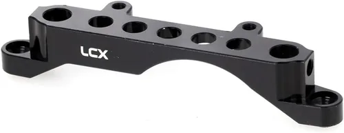 Miniatura 2 de LCX Carreras 1/10th RC Crawler Car Aluminio Front Frame Rail Bracket Body Post Mount para Axial SCX10 III SCX10.3 AXI03007, Actualizaciones Piezas