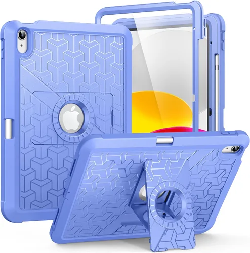 Miniatura 13 de MoKo Funda para iPad (A16) de 11ª/10ª generación 2025/2022, resistente a prueba de golpes, doble capa protectora de cuerpo completo, protector