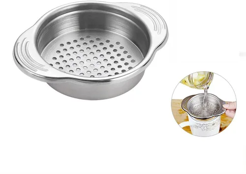 Miniatura 5 de Colador de latas de acero inoxidable Colador de latas de alimentos Colador de latas de frutas Colador de tamiz Herramienta de cocina para atún