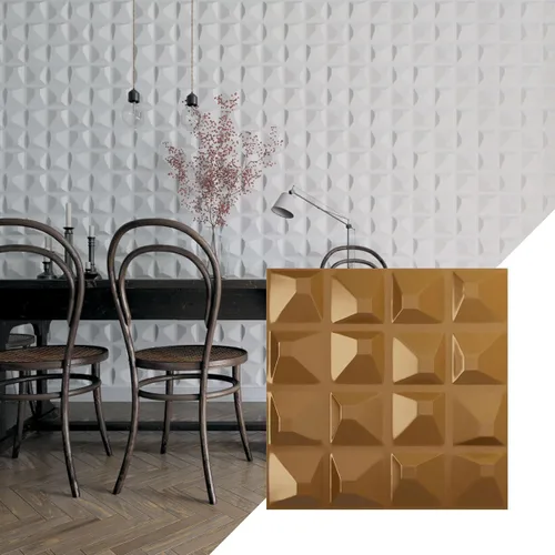 Miniatura 31 de Ekena Millwork 19 5/8 pulgadas de ancho x 19 5/8 pulgadas de alto, Tristan EnduraWall decorativo 3D, laguna satinada (cubre 2.67 pies cuadrados).