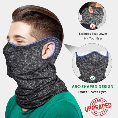 Miniatura 2 de Mascarilla de cuello en forma de arco con filtro de lazo para el oído máscara de polvo bufanda