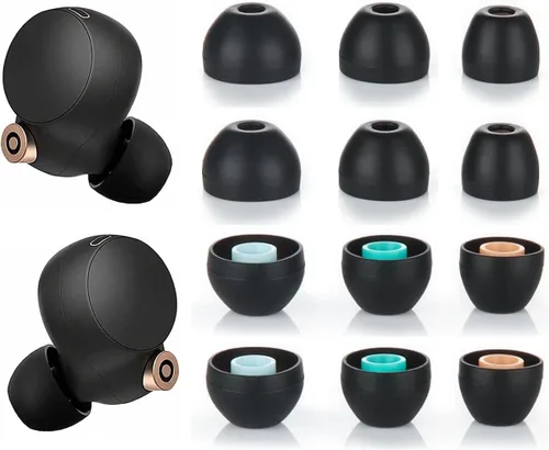 Miniatura 4 de JNSA Almohadillas de silicona de repuesto para auriculares Sony XBA MDR WF, compatibles con WF-1000XM4, 1000XM3, C500, SP800N, tapones
