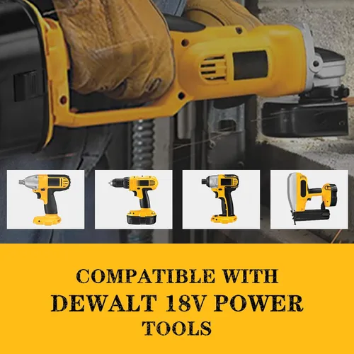 Miniatura 4 de DC9096 Paquete de 2 baterías de repuesto de iones de litio de 6.0Ah 18V para Dewalt compatible con batería Dewalt de 18 V DC9098 DC9099 DW9095