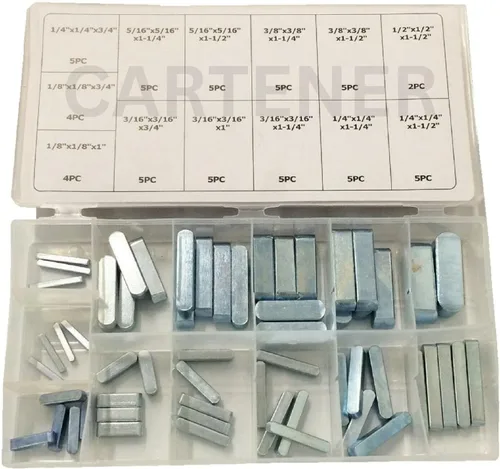 Miniatura 3 de Llave de Polea - Juego de Llaves Cuadradas 60 piezas - Juego de Llaves, Llaves de Tensión, Llaves en Blanco - Caja de Llaves de Plástico - Llaves