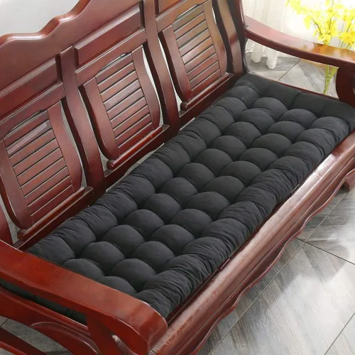 Miniatura 12 de Cojín para tumbona gruesa para silla de patio, cojín de asiento portátil, colchón, reclinable, almohadilla para sofá, banco, tatami (solo cojín) A