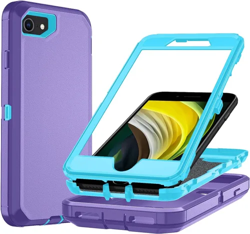 Miniatura 34 de Funda para iPhone X/i Phone Xs, 3 capas duradera funda de teléfono resistente protección para teléfono, a prueba de golpes a prueba de caídas a Negro