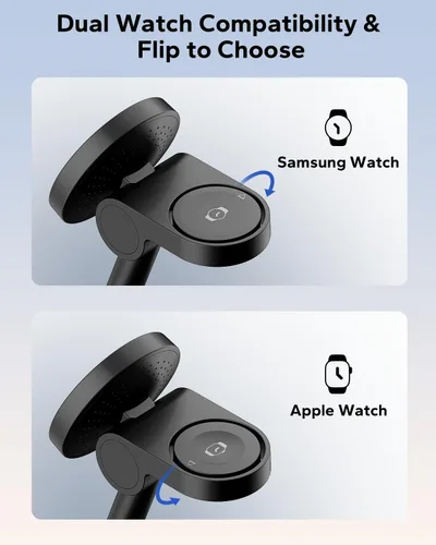 Miniatura 5 de KPON Estación de carga 3 en 1 para Samsung, soporte de cargador inalámbrico magnético para MagSafe para Samsung Galaxy S26 Ultra/S25/Z Fold7/Flip7