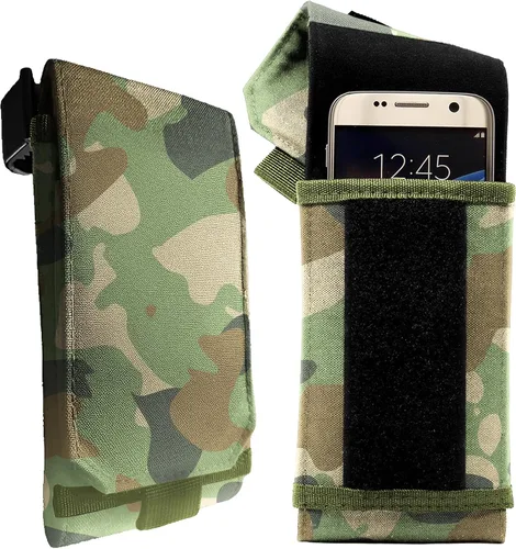Miniatura 12 de Phone Holster with Clip - Hook Loop Nylon Cellphone Holster Compact Pouch, Backpack Shoulder Strap Accessory - Multifunctional StrapPack Pouches for