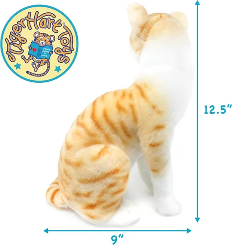 Miniatura 5 de TigerHart Tobias, el gato atigrado naranja, peluche de 12 pulgadas