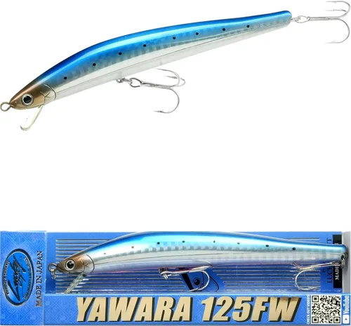 Miniatura 25 de LUCKY CRAFT FlashMinnow 125 YAWARA, señuelos de pesca de agua salada, accesorios y equipo de pesca de surf Jerkbait, señuelos de pesca de fletán