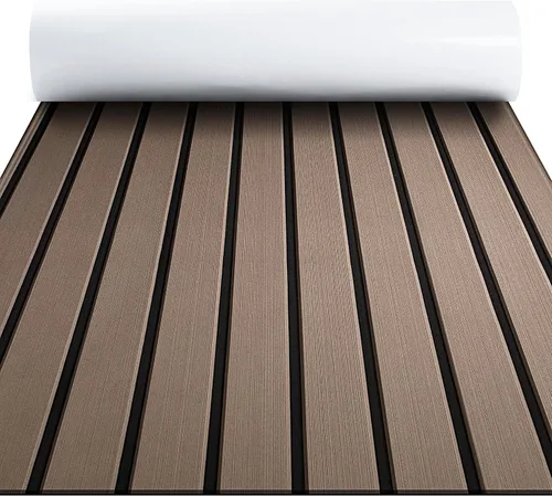 Miniatura 15 de FOCEAN Suelo de lancha de espuma EVA con alfombra marina antideslizante autoadhesiva para Jon Boat Bass Boat Pontón, lancha motora, RV, yate, kayak